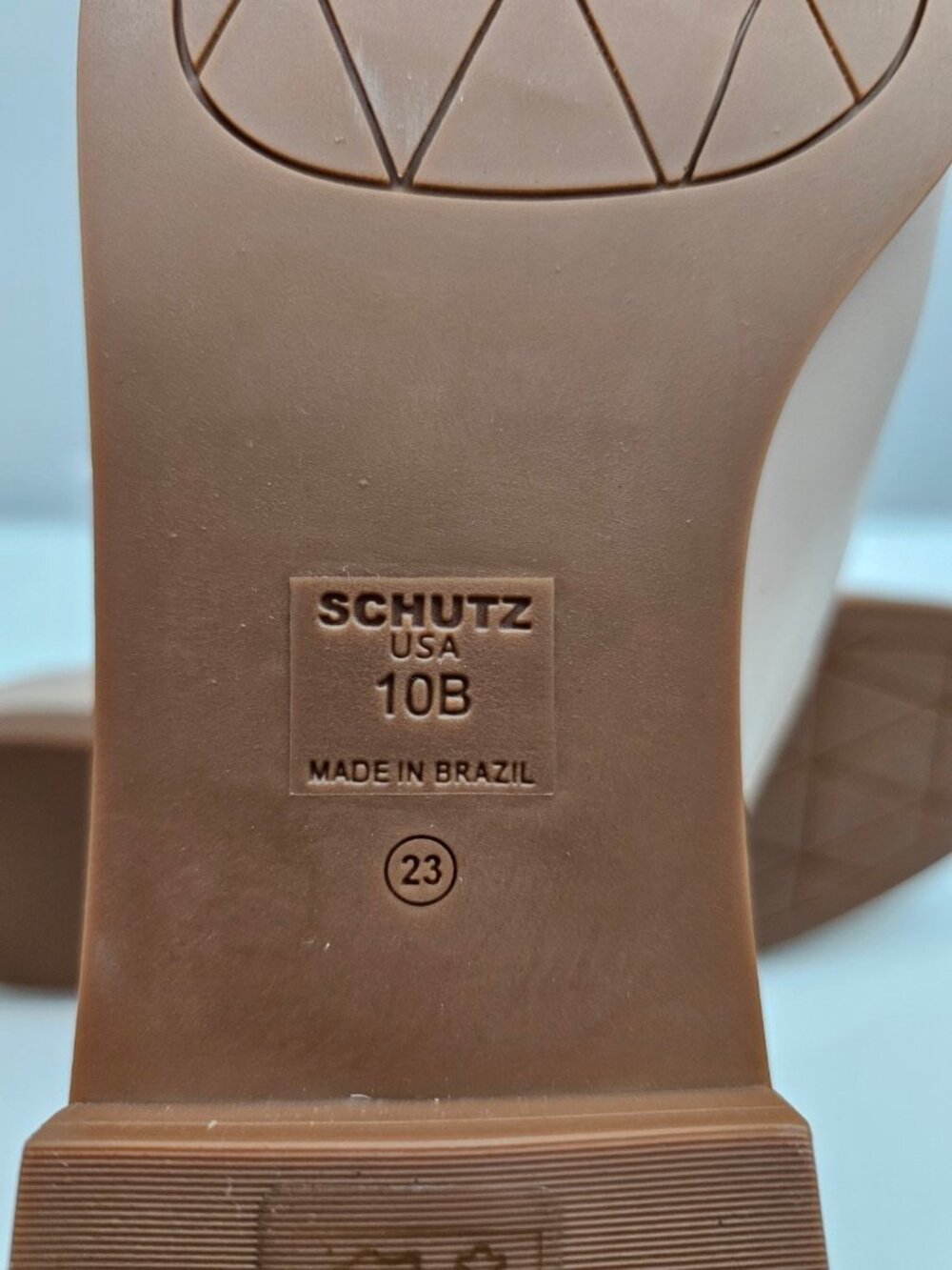 Schutz Maurice Penny Loafer Flats Womens 10 Beige Nappa Leather Minimalist NEW - Picture 13 of 14